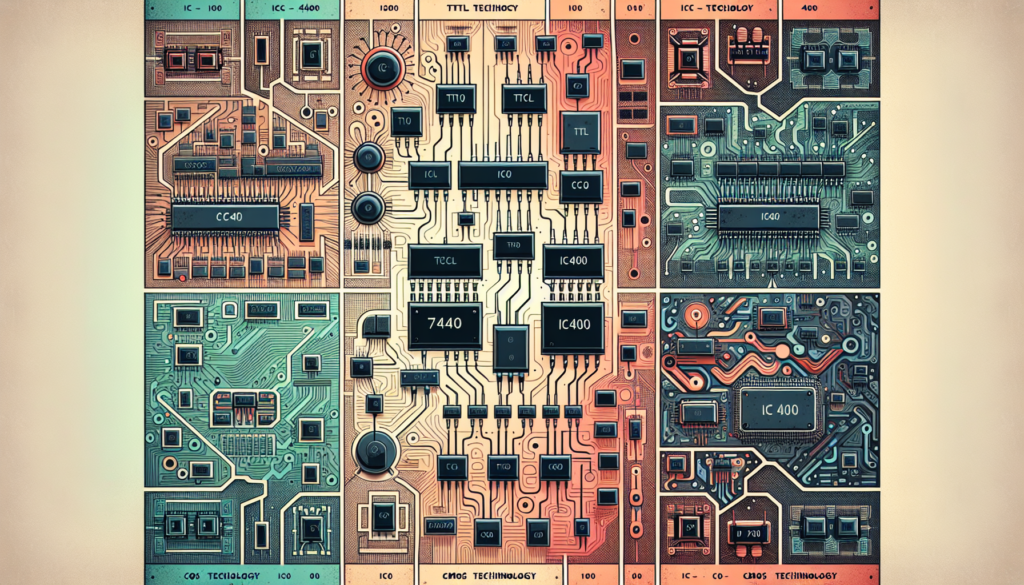 An informative poster featuring various electronic components such as diodes, transistors, and integrated circuits.