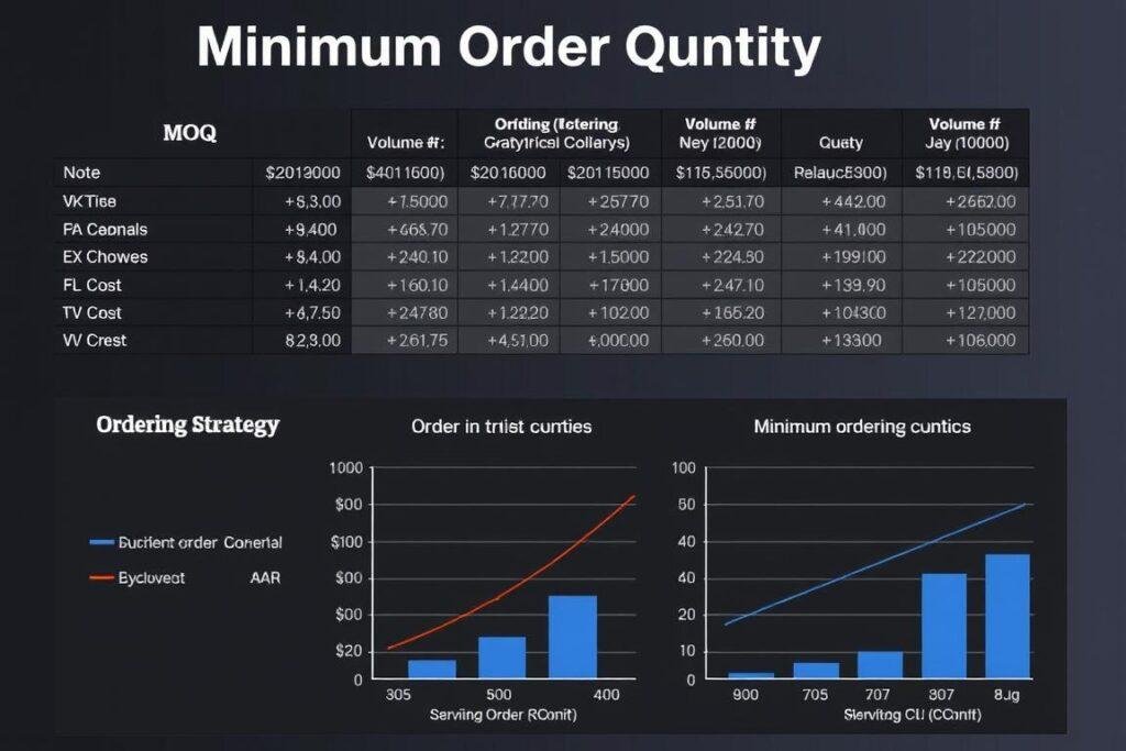 Minimum order quantity analysis chart for electronic components Minimum order quantity analysis chart for electronic components