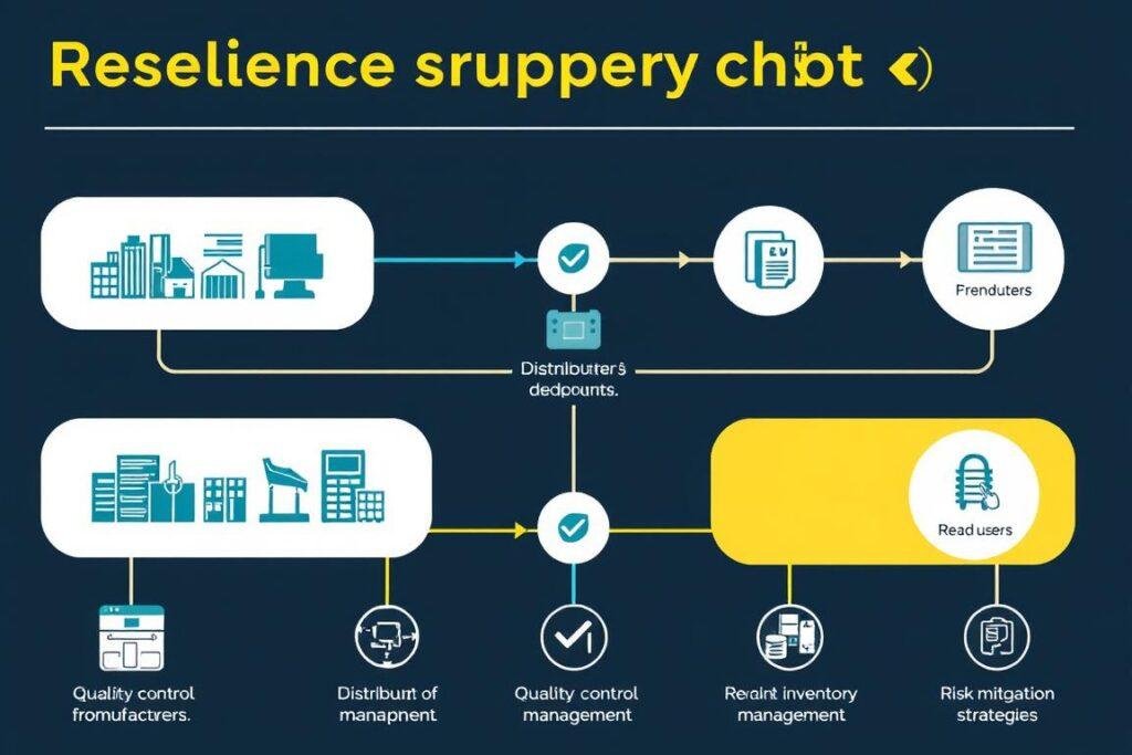 Resilient electronic component supply chain visualization Resilient electronic component supply chain visualization
