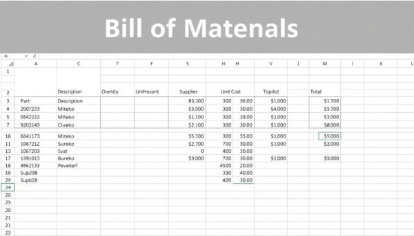 Anatomy of a Perfect Bill of Materials (BOM) Template | Guide