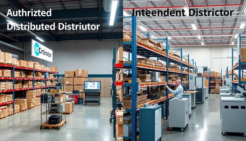 Comparison of authorized and independent electronic components distributors