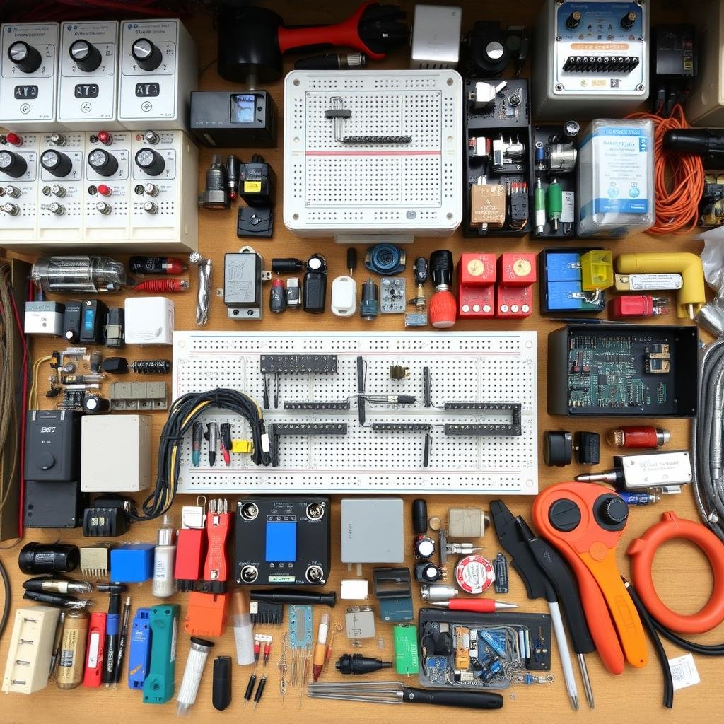 Electromechanical components and accessories for electronics projects