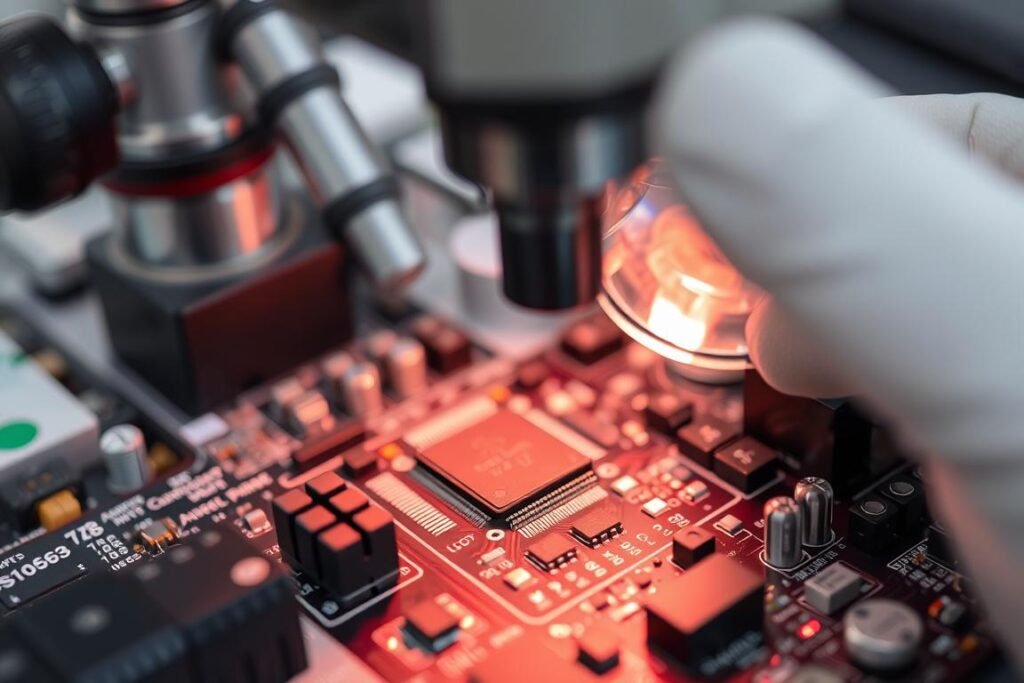 Quality inspection of electronic components