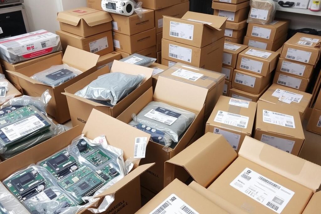 Shipping and packaging of electronic components
