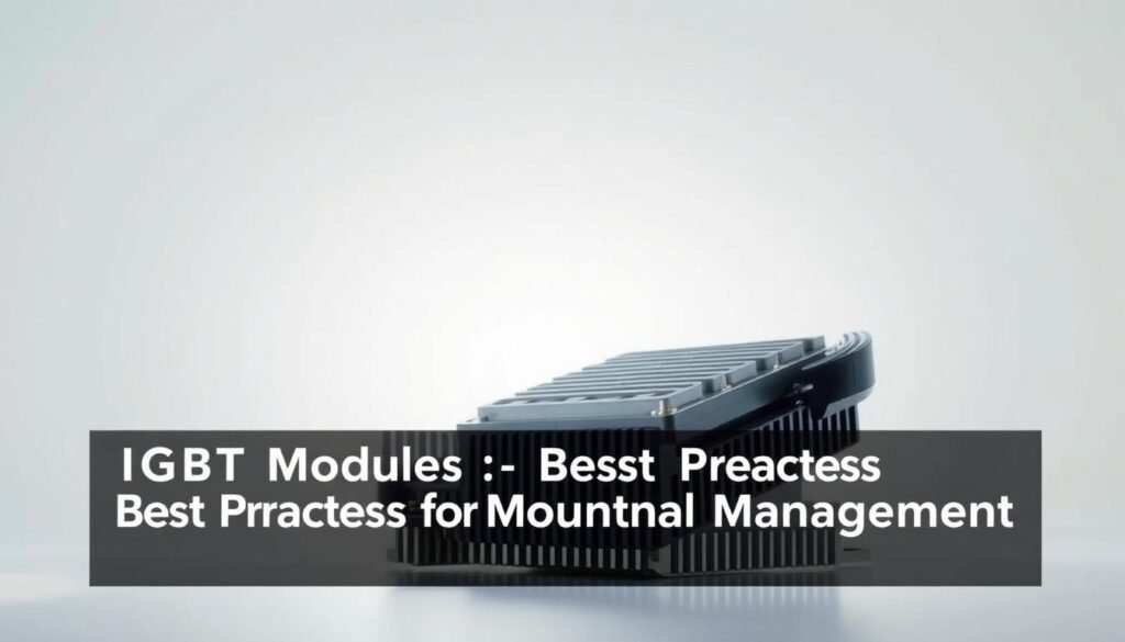 IGBT Modules: Best Practices for Mounting and Thermal Management