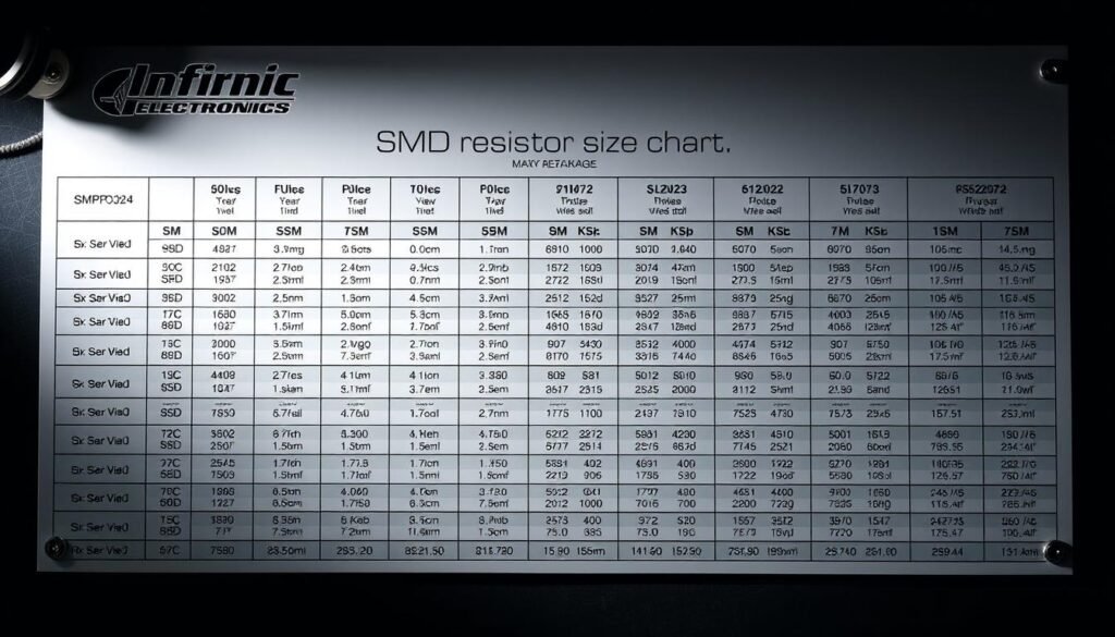 smd resistor size chart