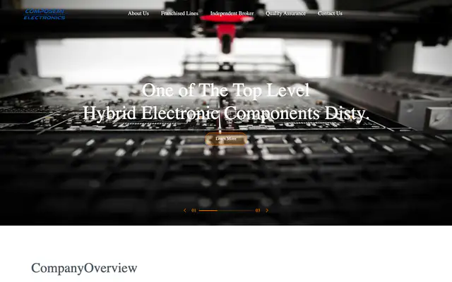 Composemi Electronics official homepage screenshot captured on 25 August 2026