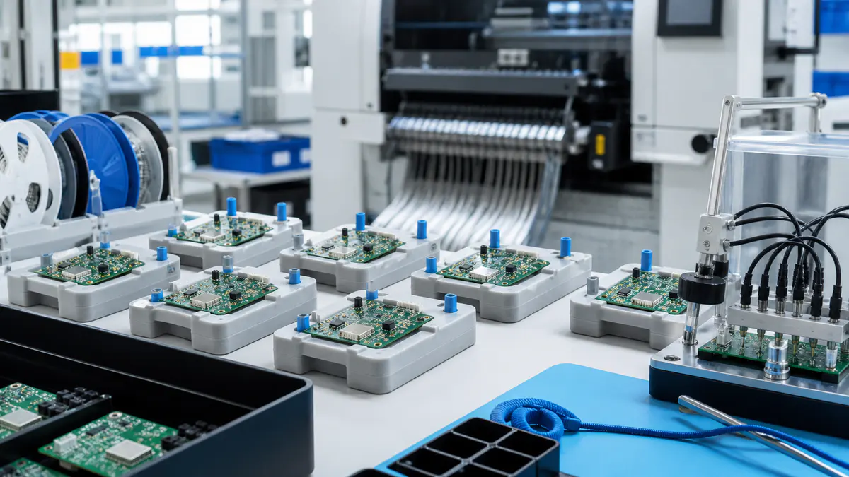 industrial electronics procurement review for iot production at an ESD-safe electronics workstation