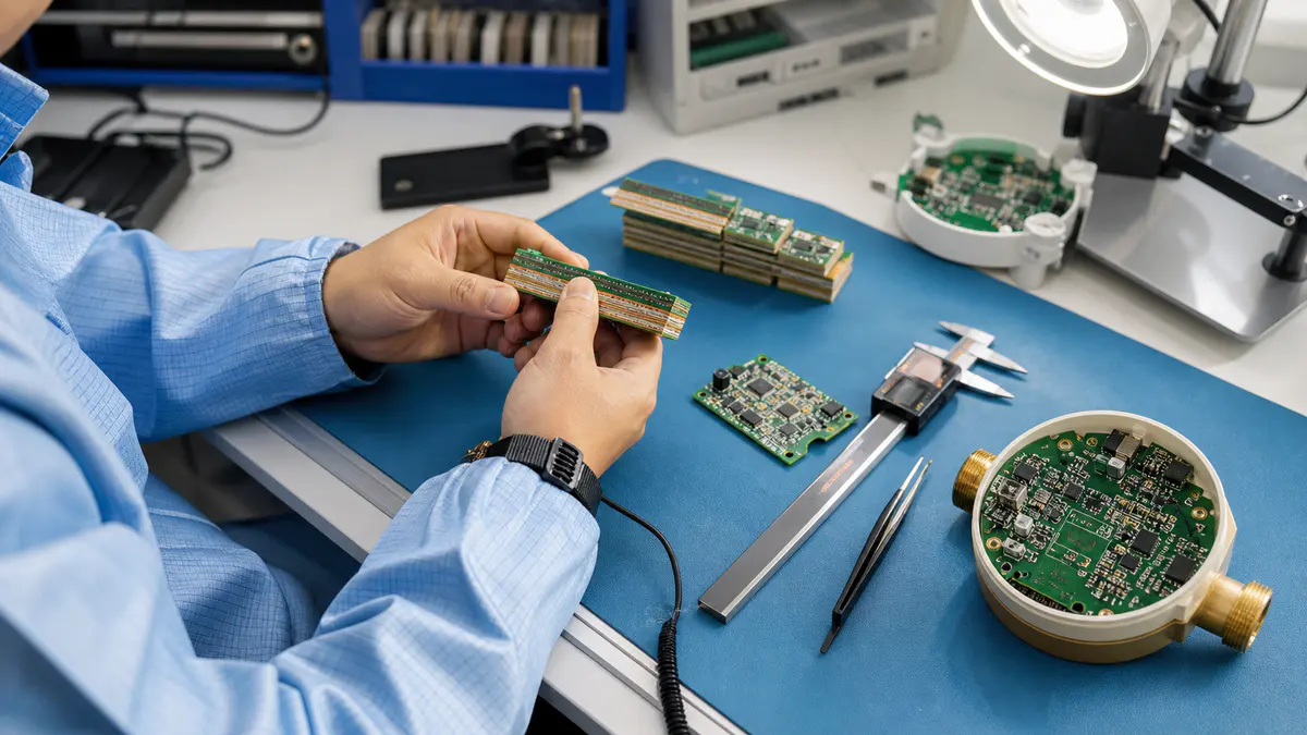 automotive electronics engineering review for pcb stackup at an ESD-safe electronics workstation