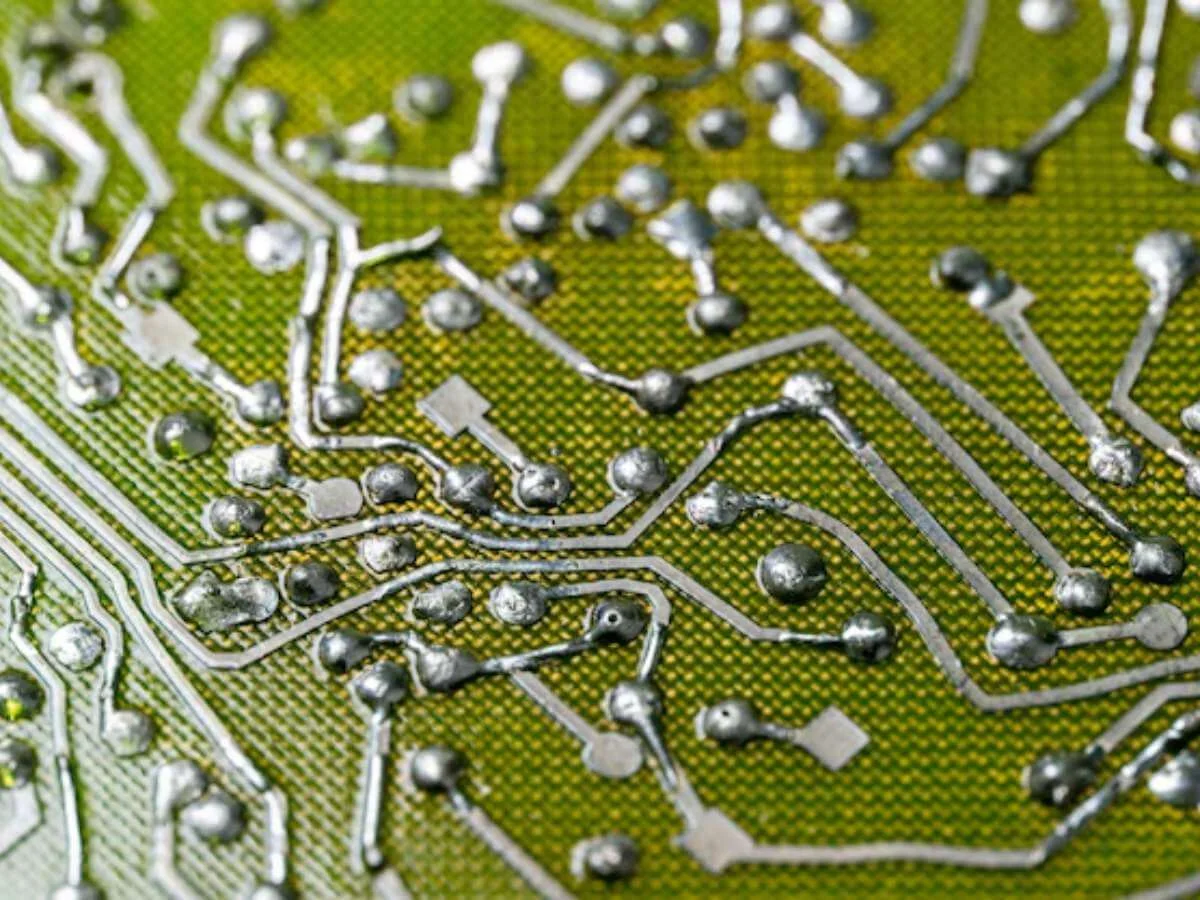 A PCB board in a Chinese factory