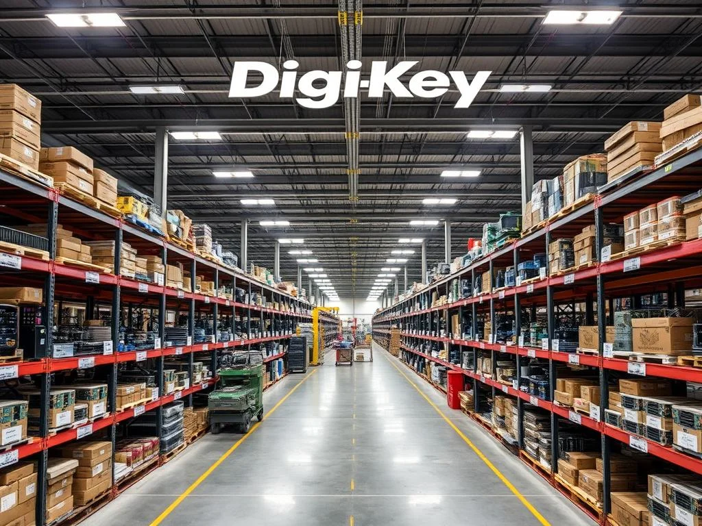 Digi-Key's warehouse of high-quality electronic components
