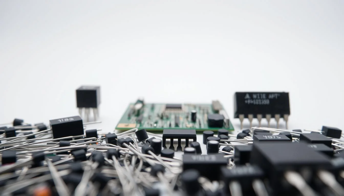 A meticulously crafted, well-lit photograph of verified electronic components sourced from the renowned Informic Electronics brand. The foreground showcases an array of resistors, capacitors, and integrated circuits, their surfaces reflecting the soft, diffused lighting. In the middle ground, a circuit board with soldered connections stands as a testament to the quality and precision of these components. The background fades into a clean, minimalist environment, emphasizing the focus on the reliable, authentic electronic parts. The overall composition conveys a sense of professionalism, attention to detail, and the importance of sourcing genuine, verified components for critical applications. A meticulously crafted, well-lit photograph of verified electronic components sourced from the renowned Informic Electronics brand. The foreground showcases an array of resistors, capacitors, and integrated circuits, their surfaces reflecting the soft, diffused lighting. In the middle ground, a circuit board with soldered connections stands as a testament to the quality and precision of these components. The background fades into a clean, minimalist environment, emphasizing the focus on the reliable, authentic electronic parts. The overall composition conveys a sense of professionalism, attention to detail, and the importance of sourcing genuine, verified components for critical applications.